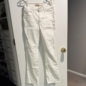 Levi's Cream Flare Jeans
